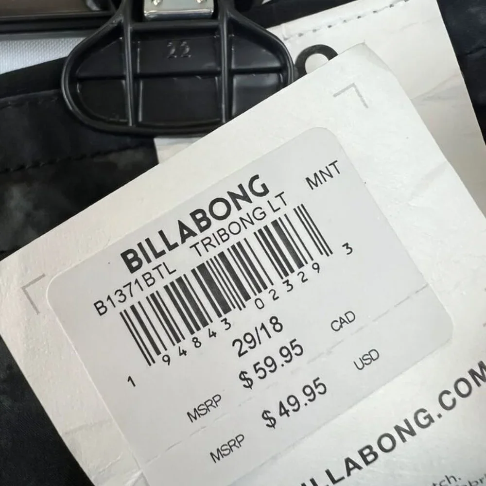 Billabong Boys Tribong LT Board Shorts Mint Size 29/18